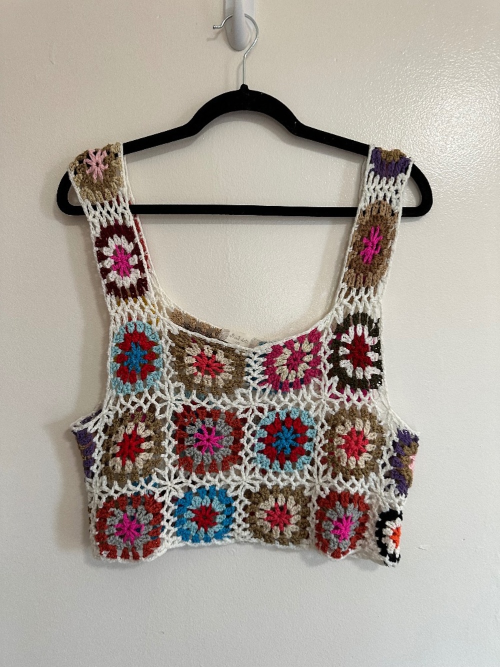 Altar'd State Boho Crochet Cropped Tank, One Size